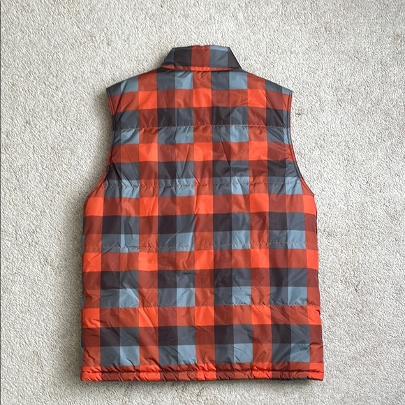 Route 66 Orange and Gray REVERSIBLE Puffer Jacket with Quilted Design - Picture 2 of 6